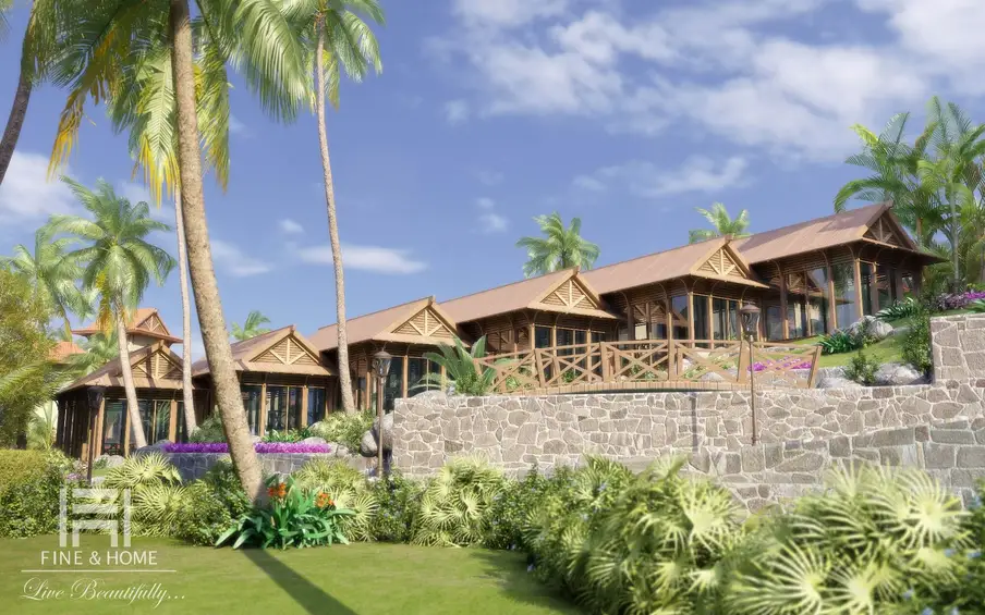 Одинаковые дома в экстерьере ЖК HAWAII