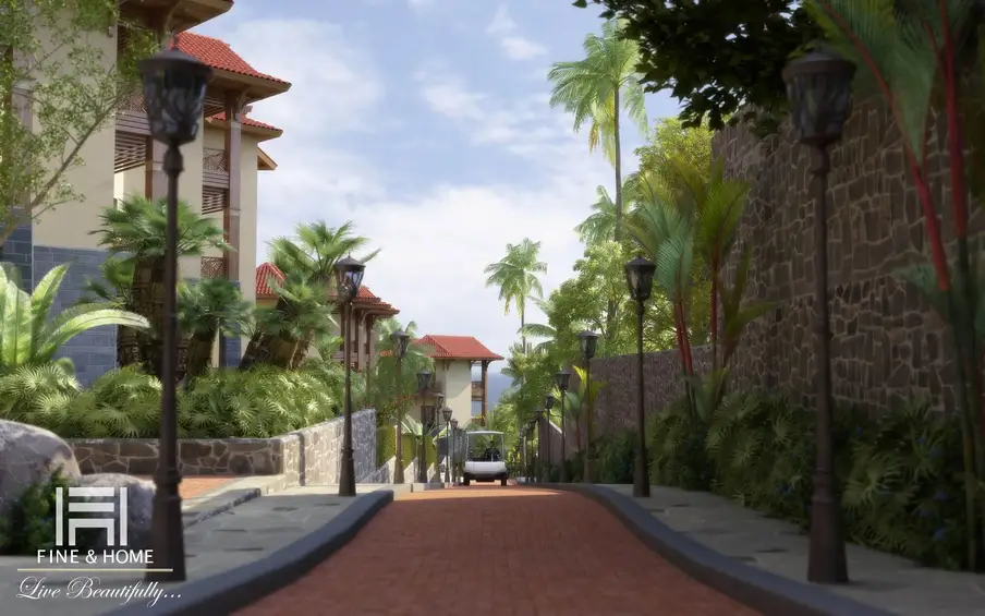 Улочка в экстерьере ЖК HAWAII