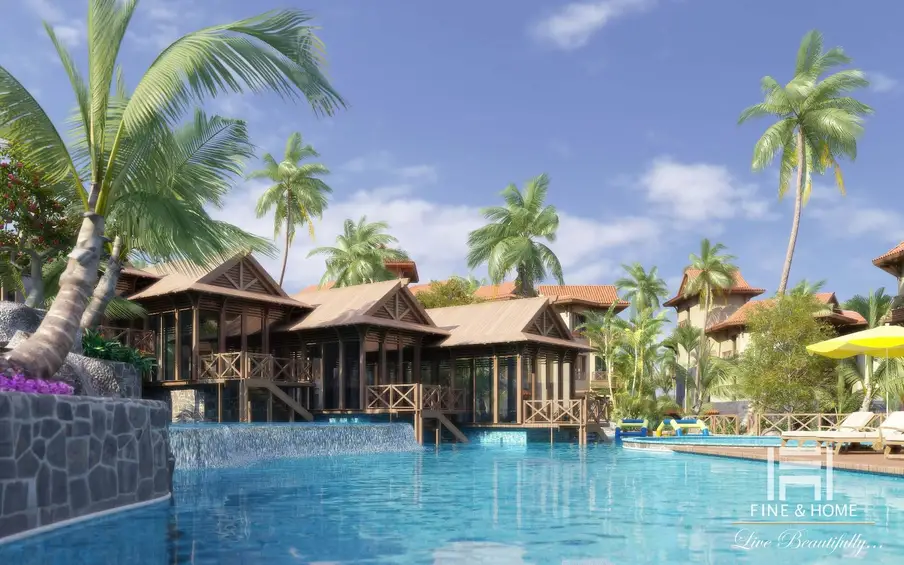 Бассейн в экстерьере ЖК HAWAII